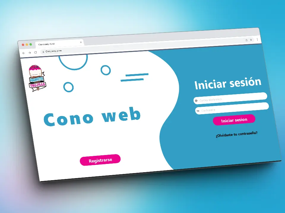 Pantalla de acceso de Cono Web